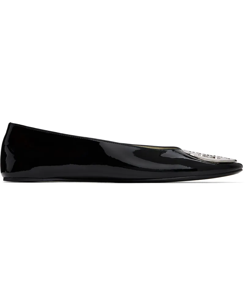 Tory Burch SSENSE Exclusive Black Reva Ballerina Flats Perfect