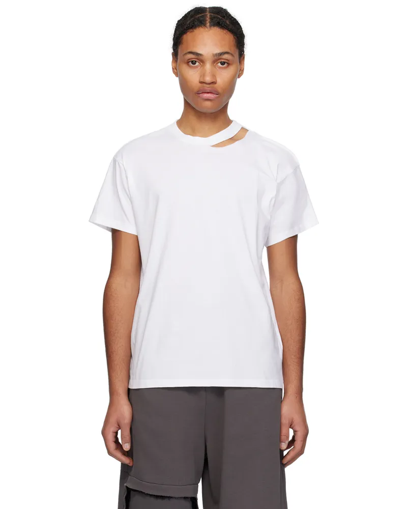 Maison Margiela White Safety Pin T-Shirt 100