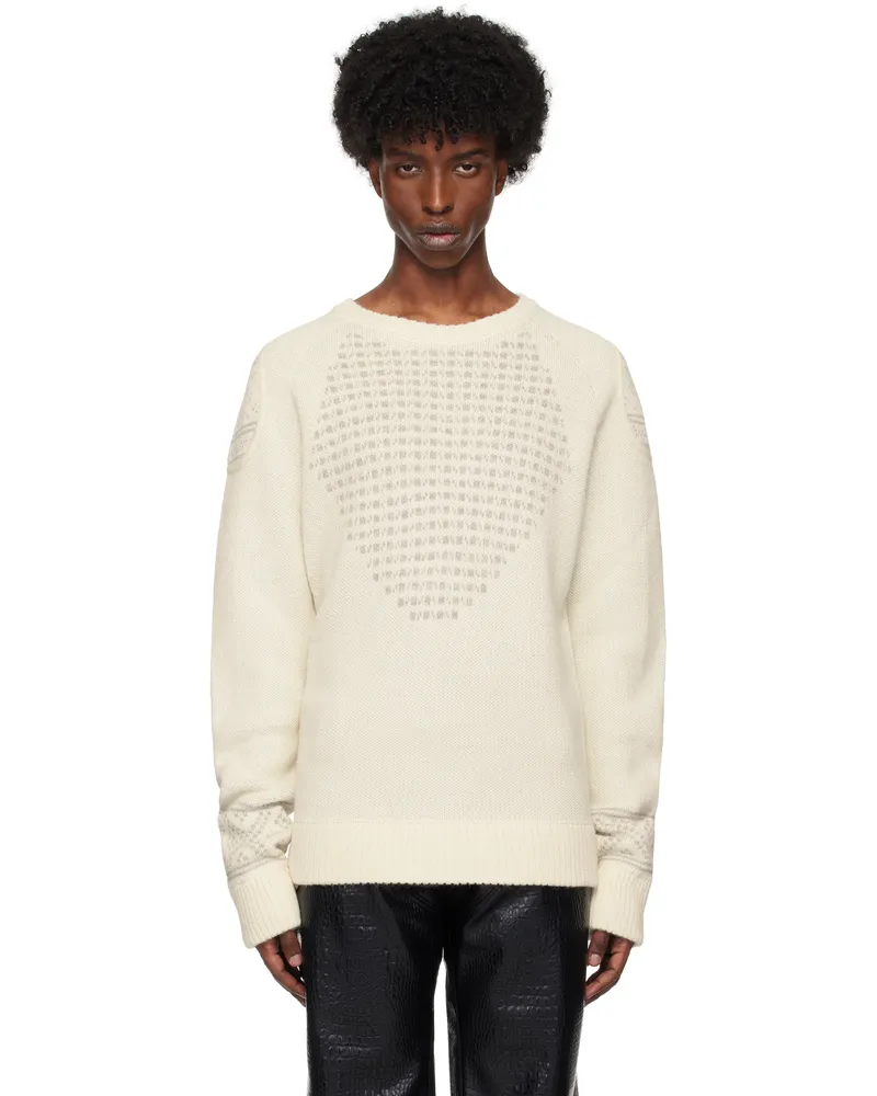 GmbH Off-White Raed Biker Sweater Off