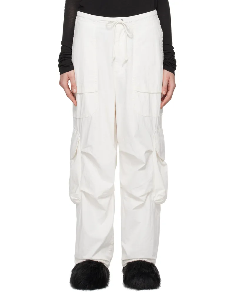 Entire Studios White Freight Cargo Pants Milk