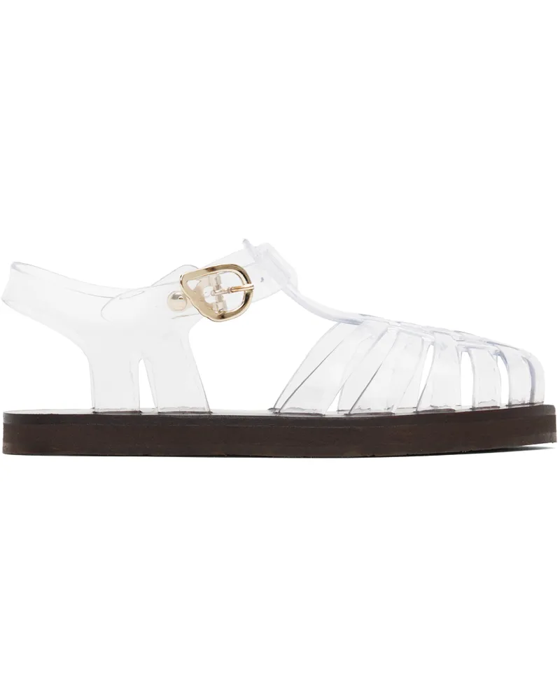 Ancient Greek Sandals Transparent Homeria Jelly Sandals Clear