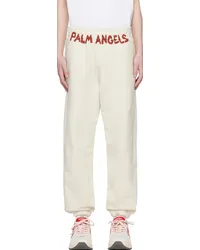 Palm Angels Off-White Printed Sweatpants Off