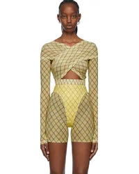 Charlotte Knowles SSENSE Exclusive Yellow Anti-Cross Blouse Yellow