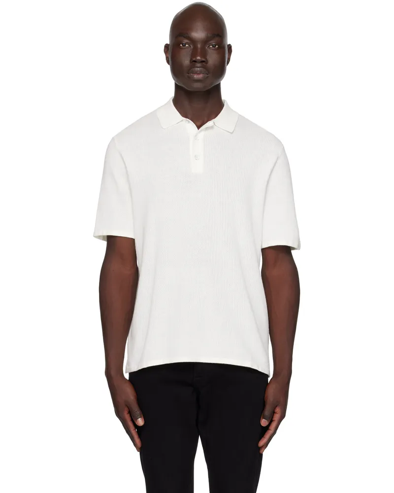 Rag & Bone Off-White Harvey Polo Ivory