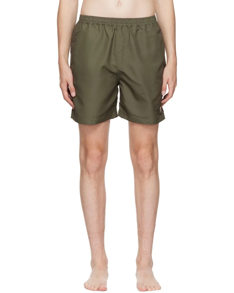 Nanushka Khaki Kenan Swim Shorts Khaki