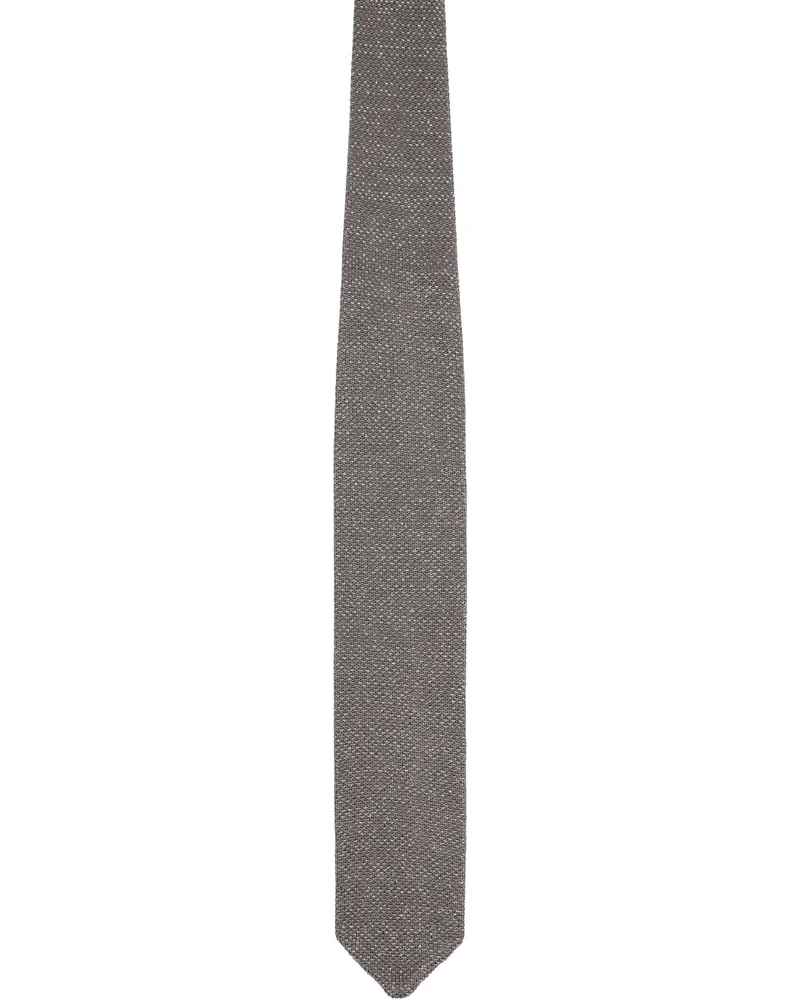 Mfpen Gray Formal Tie Knitted