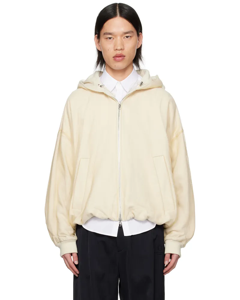 Wooyoungmi Off-White Overlay Hoodie 749i