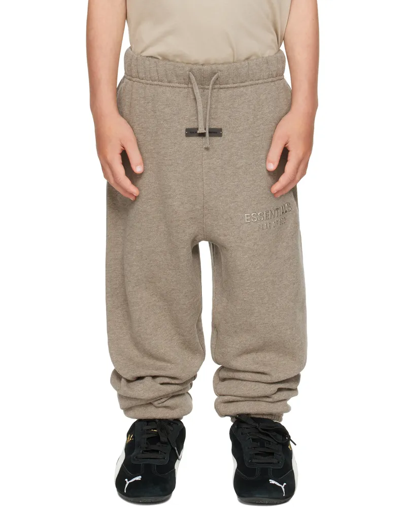 Fear of God Kids Brown Classic Fleece Sweatpants Homestead