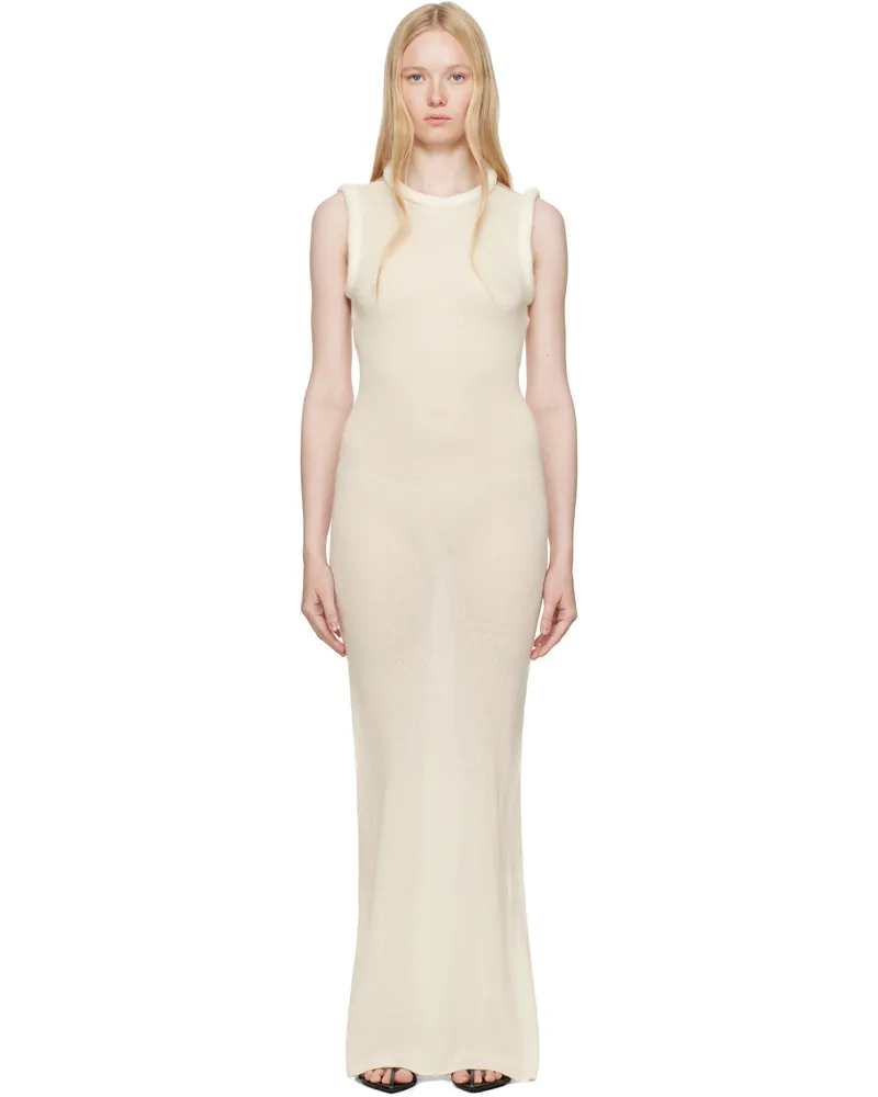 Aya Muse Off-White Aura Maxi Dress Cream