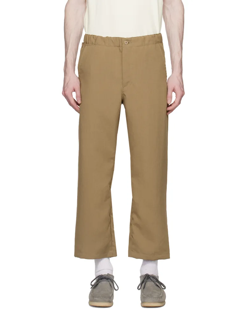 Remi Relief Brown Water-Repellent Trousers Mocha