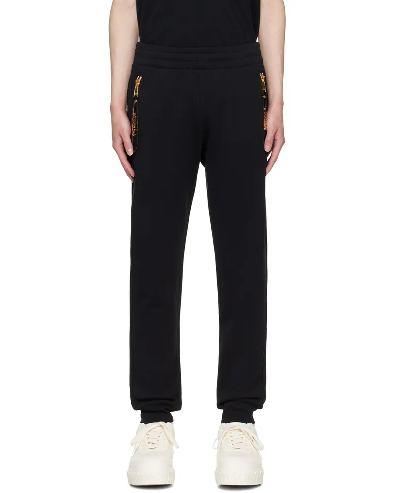 Moschino Black Hardware Sweatpants A0555