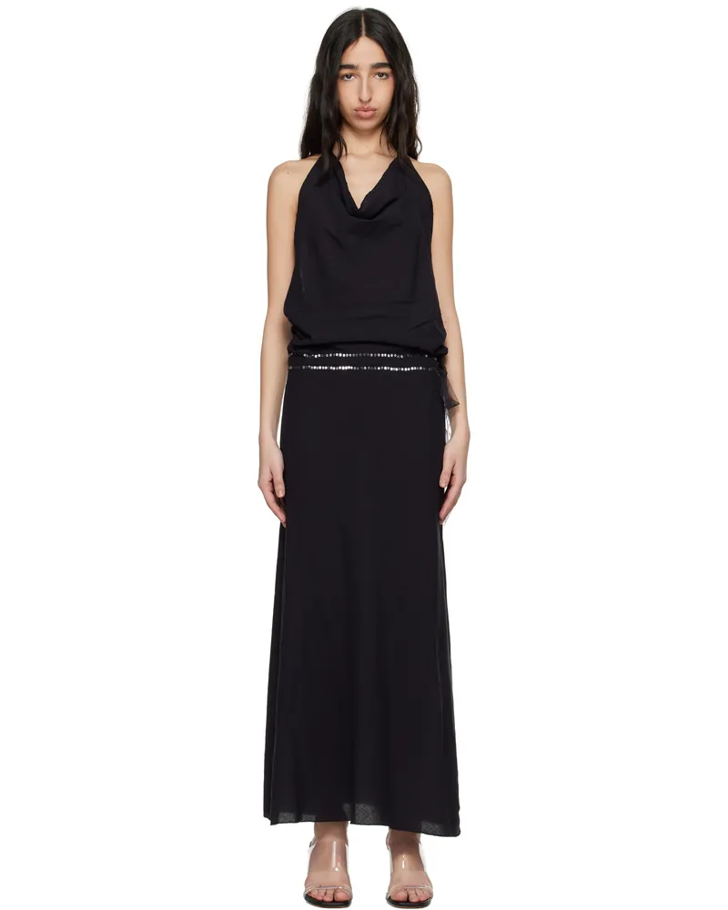 GIMAGUAS Black Costa Maxi Dress Black