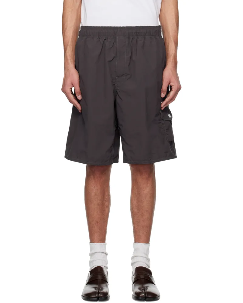 nanamica Gray Deck Shorts Charcoal