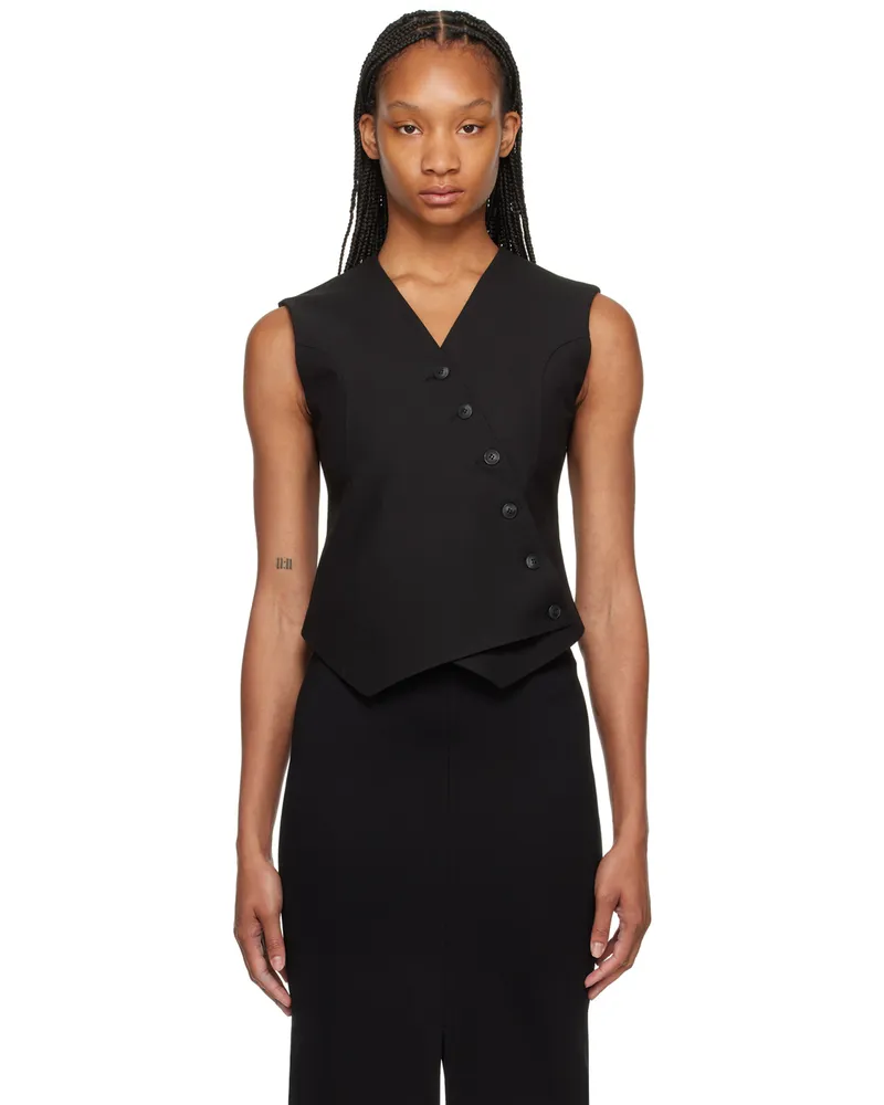 FRANKIE Shop Black Maesa Cross Vest Black