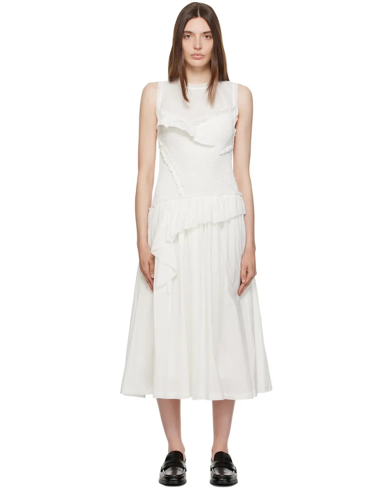 3.1 phillip lim White Ruffled Midi Dress Wh100