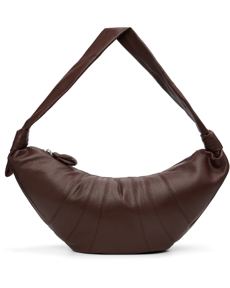 Christophe Lemaire Brown Large Croissant Bag Br503
