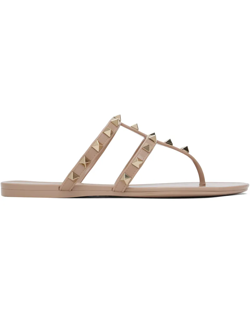 Valentino Garavani Taupe Summer Rockstud Sandals P45