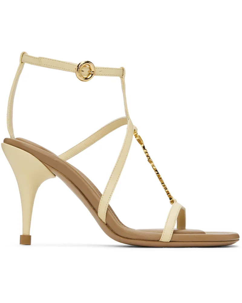 Jacquemus Off-White 'Les sandales Pralu' Heeled Sandals 120