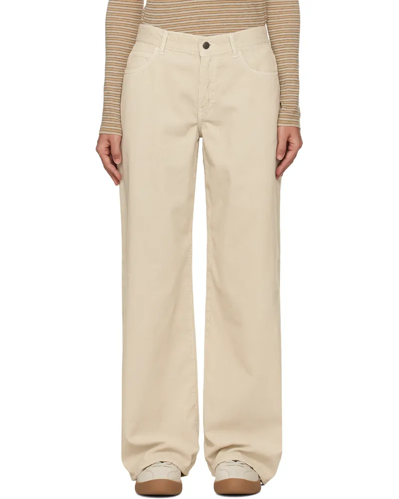 The Row Beige Eglitta Trousers Ecr