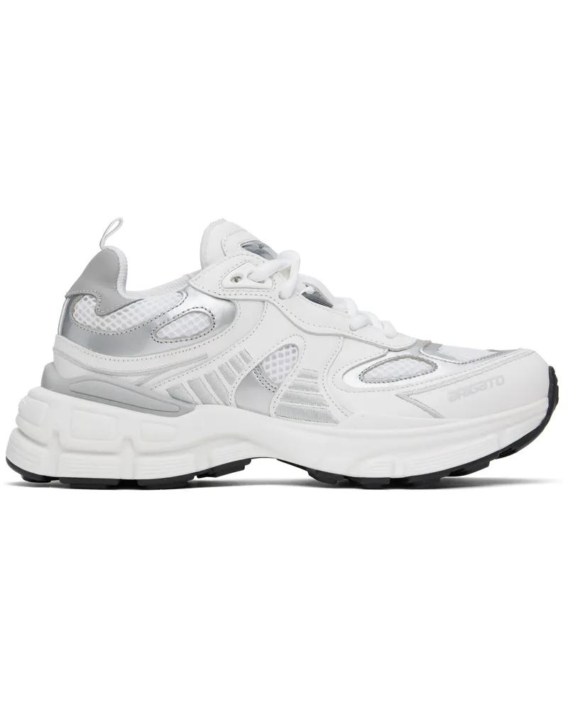 Axel Arigato White & Silver Sphere Runner Sneakers White