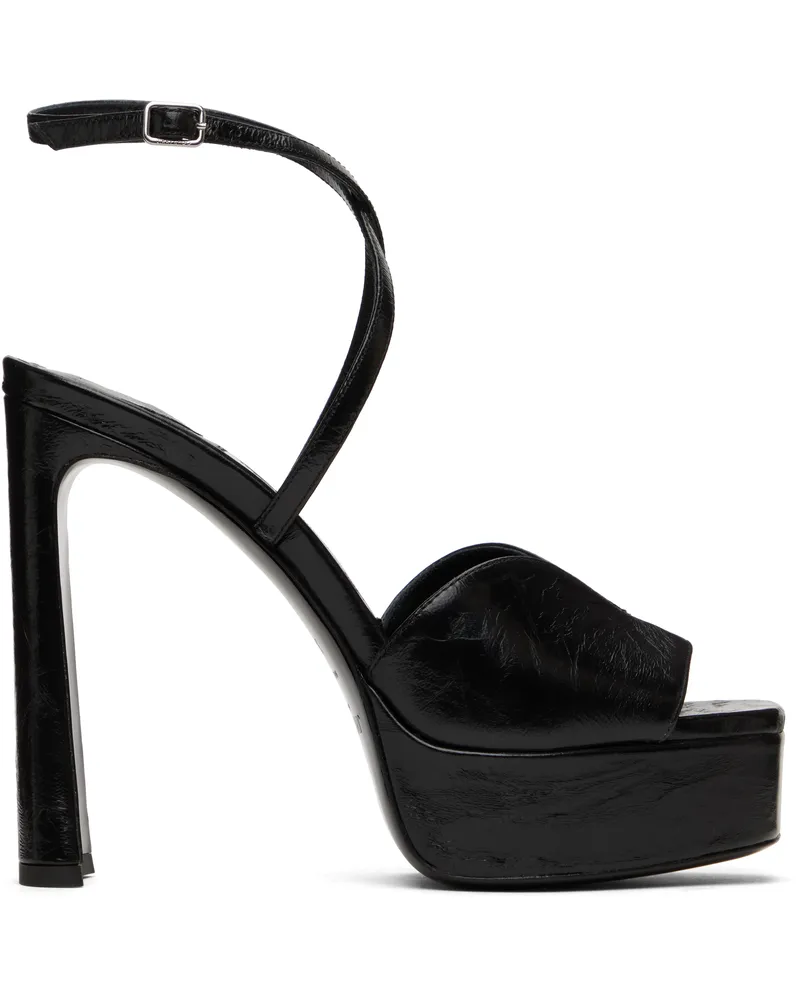 Jimmy Choo Black Karli Platform 125 Heeled Sandals Black