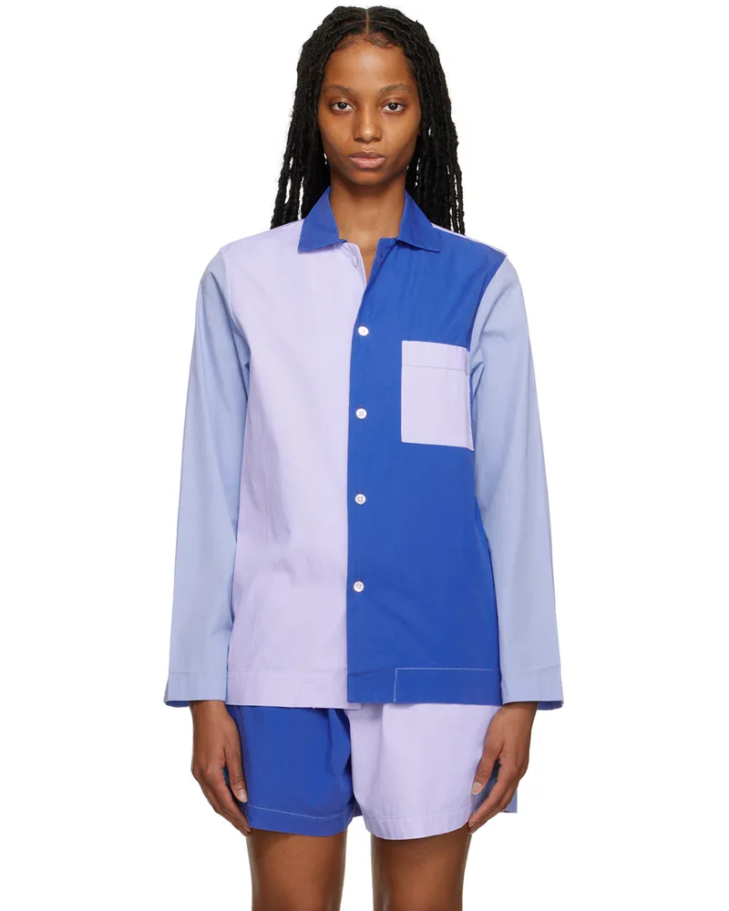 TEKLA SSENSE Exclusive Blue Pyjama Shirt Shirt