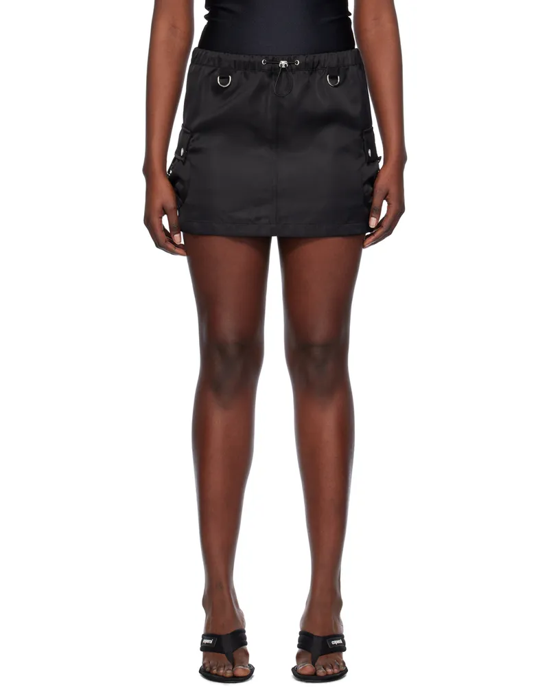 COPERNI Black Tailored Cargo Miniskirt Black