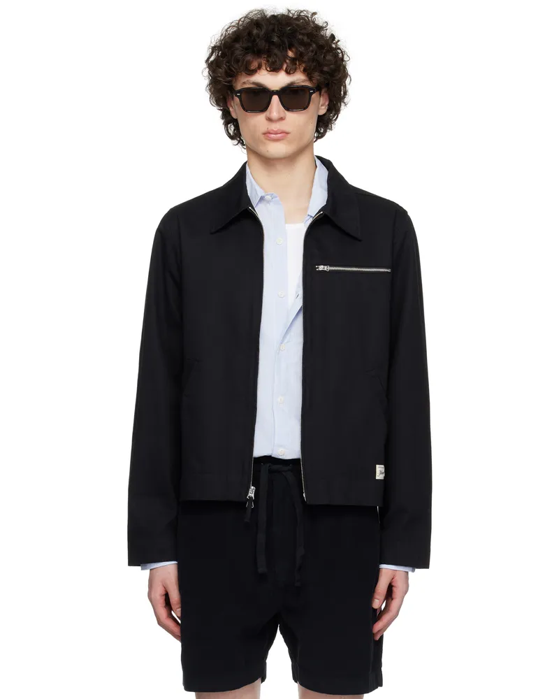 Merz b. Schwanen Black JKT07 Zip Jacket 99