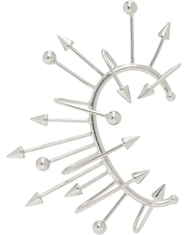 Jean Paul Gaultier Silver 'The Spike' Ear Cuff 91