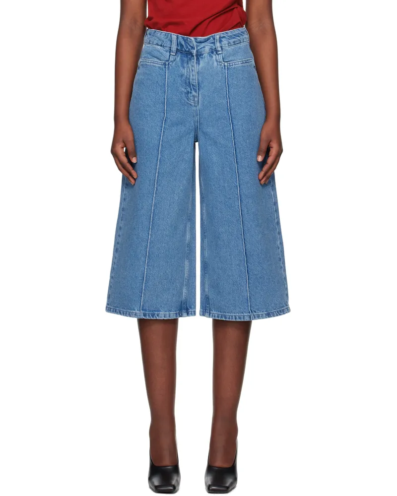 ROTATE Birger Christensen Blue Culotte Jeans 2615