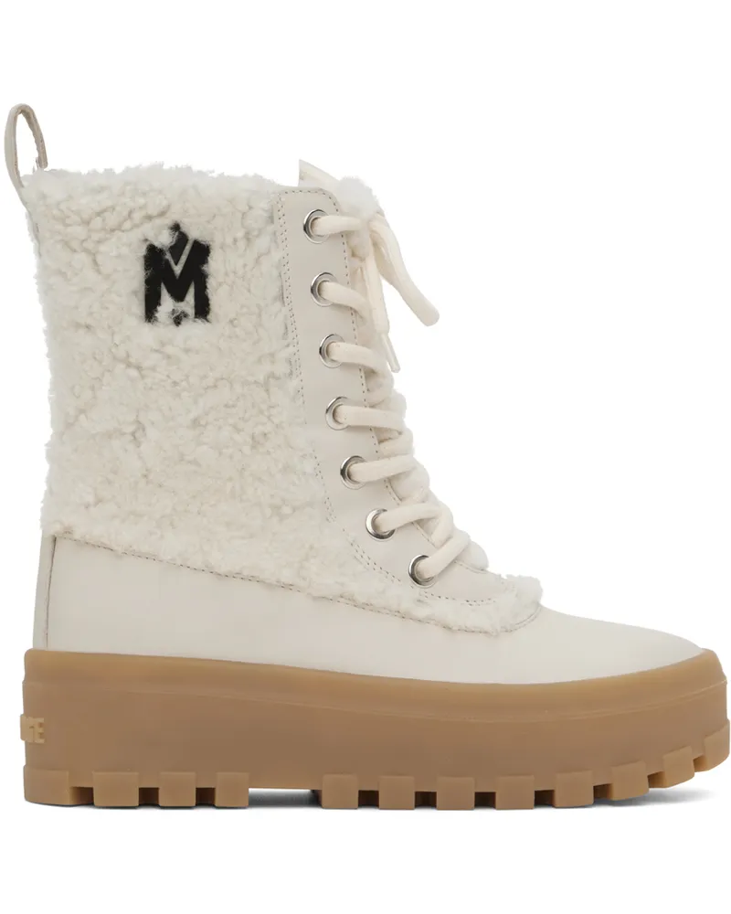 Mackage White Hero Boots Cream