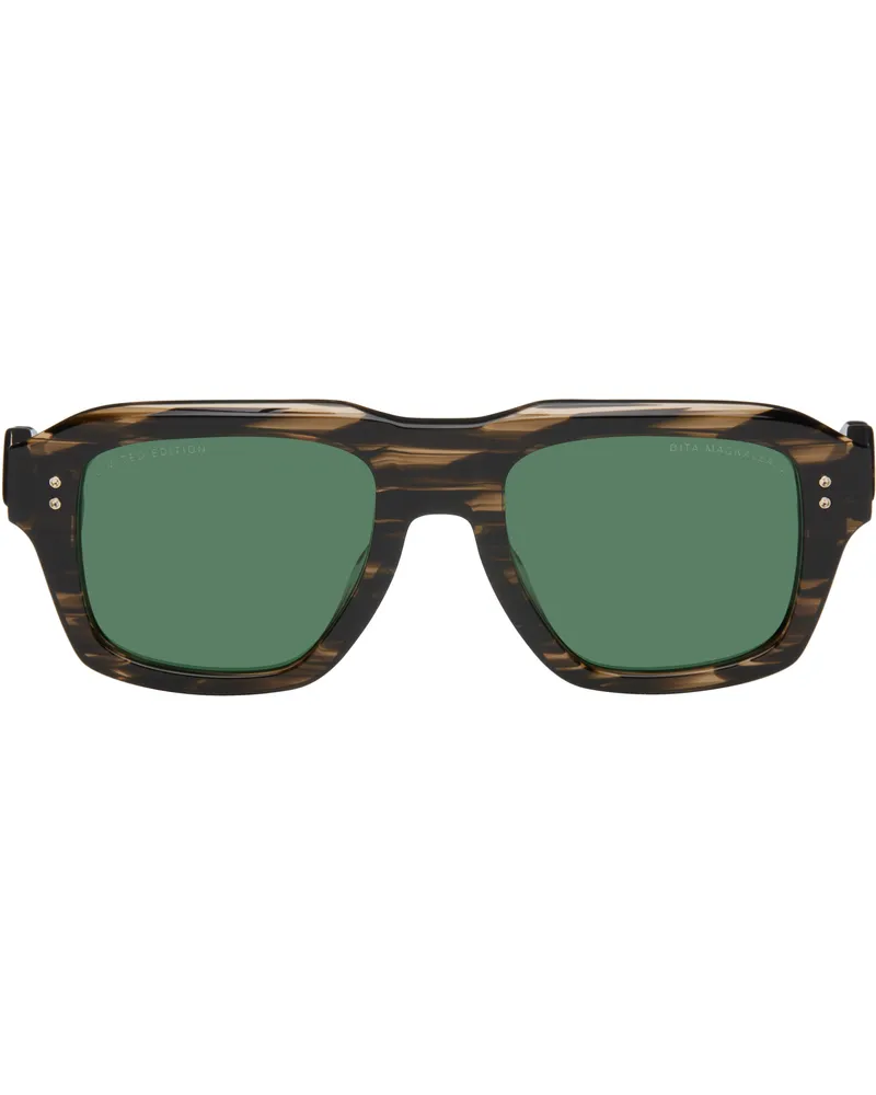 DITA Brown MAGNALEAPR Limited Edition Sunglasses Burnt