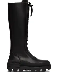 Moncler Black Vail Tall Boots Black