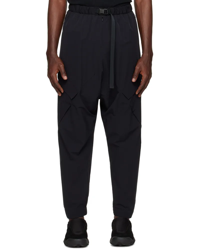 Fumito Ganryu Black Easy Cargo Pants Black