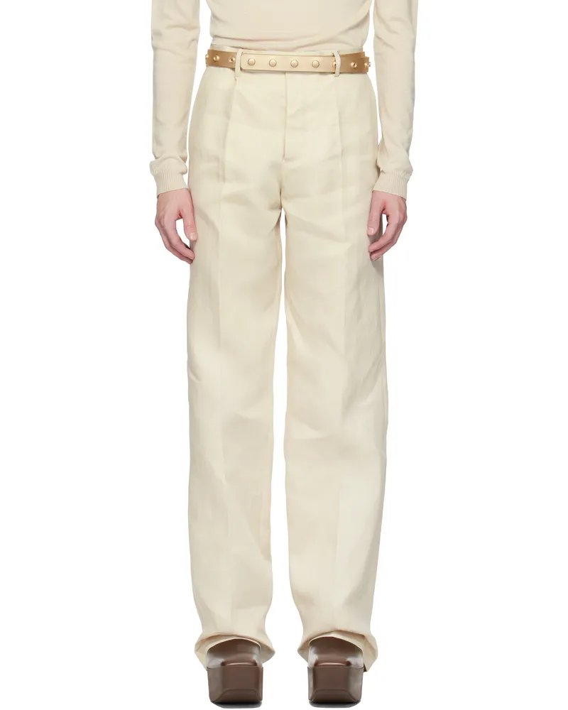 Rick Owens Off-White Hollywood Tailored Dietrich Trousers 41