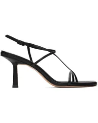 Studio Amelia Black Cross Front 70 Heeled Sandals Black