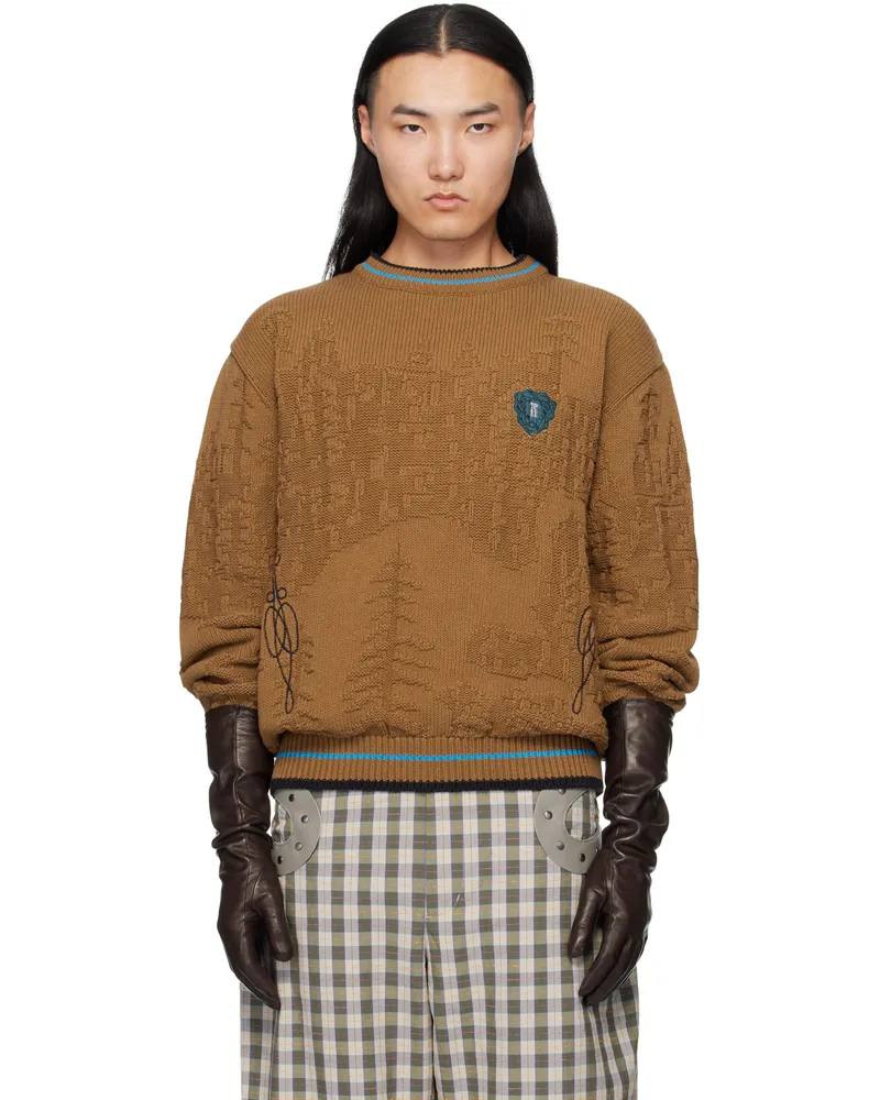 KIKO KOSTADINOV Brown Fitz Sweater Russet