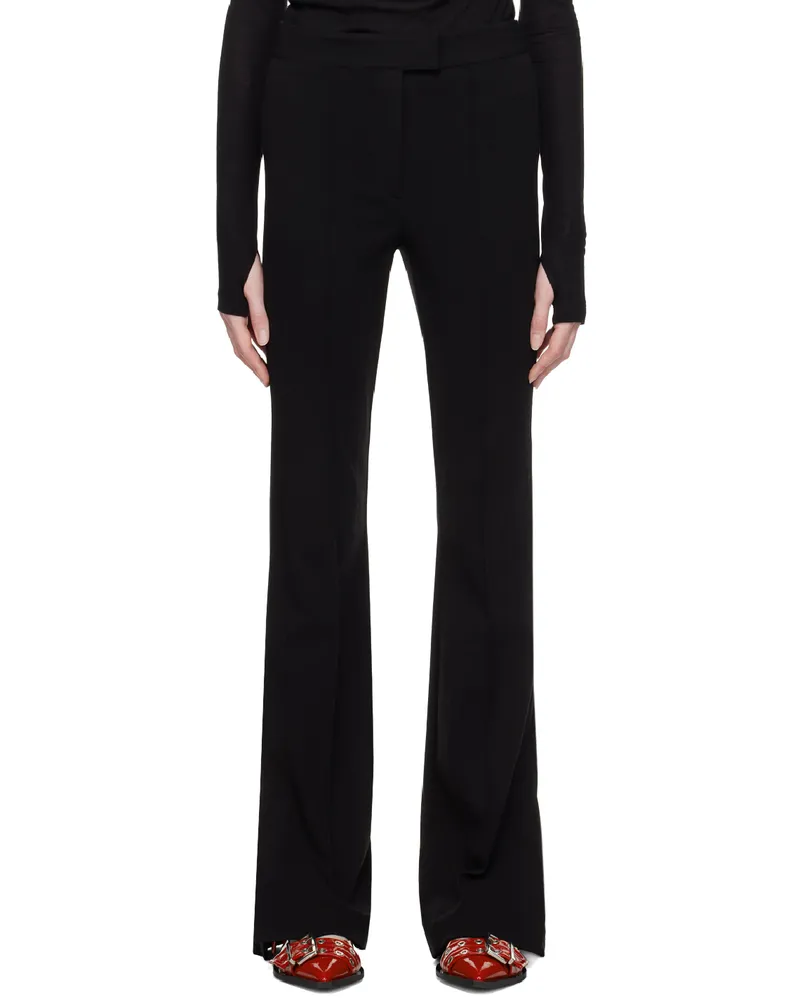 Helmut Lang Black Flared Leggings Black