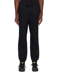 Y-3 Black Cuffed Sweatpants Black