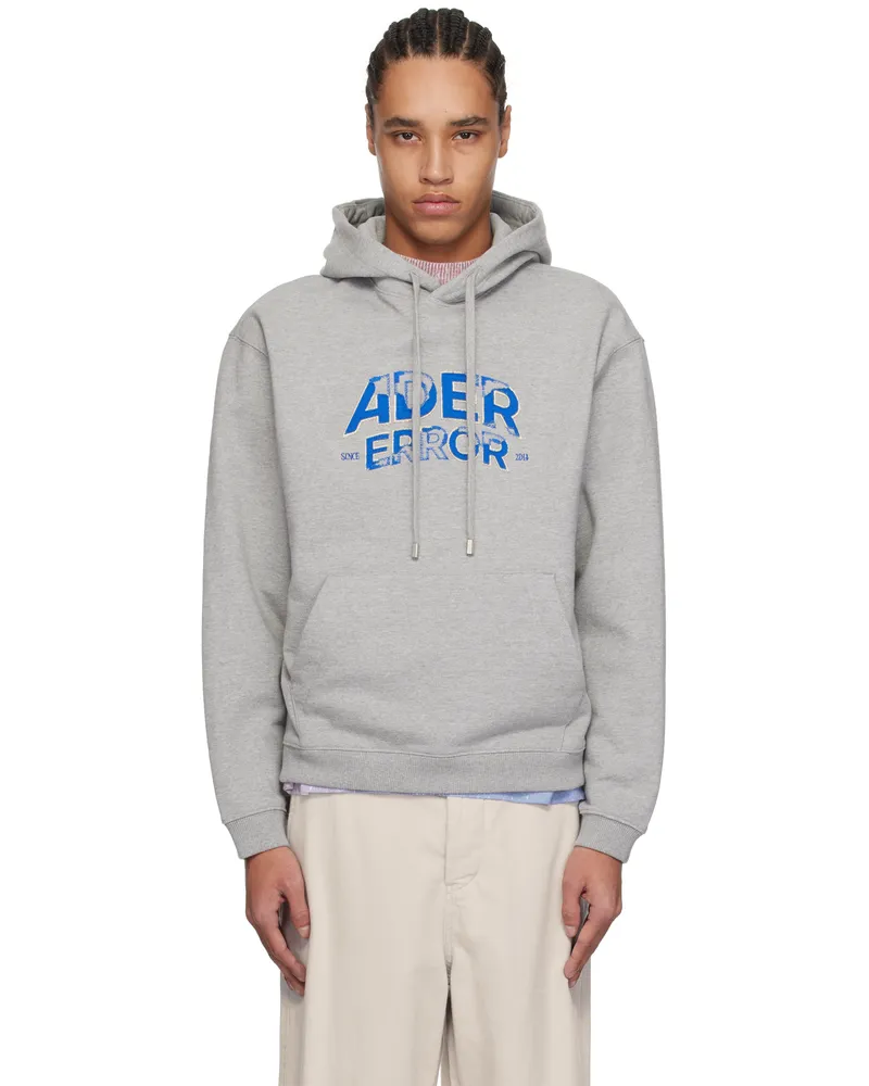 Adererror Gray Edca Product. 39 Hoodie Gray