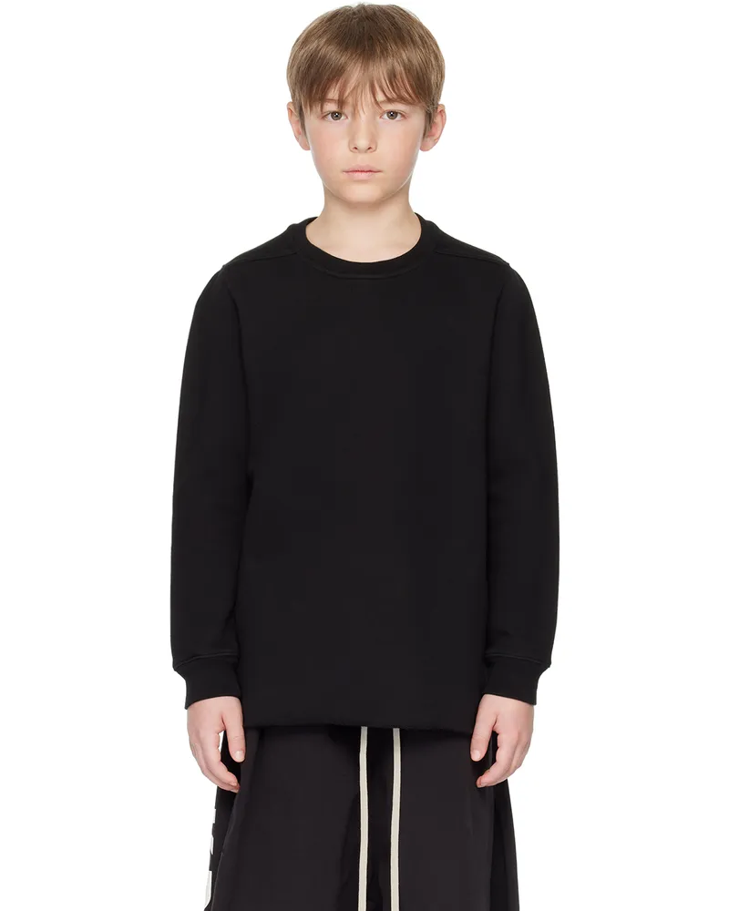 Rick Owens Kids Black Crewneck Sweatshirt 09