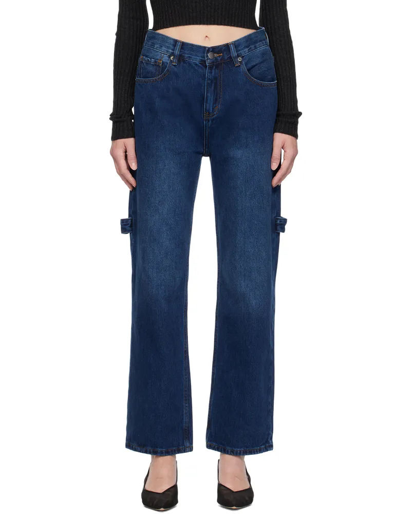 Wynn Hamlyn Indigo Tool Jeans Indigo