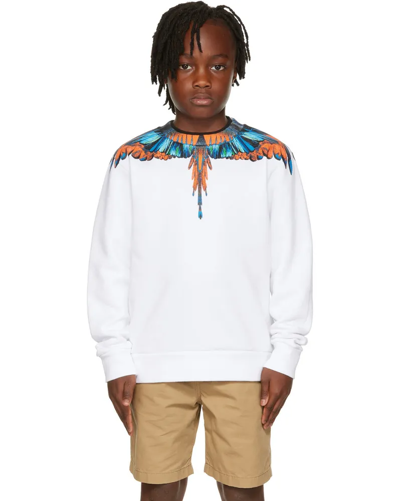Marcelo Burlon | County of Milan Kids White Travel Wings Sweatshirt White
