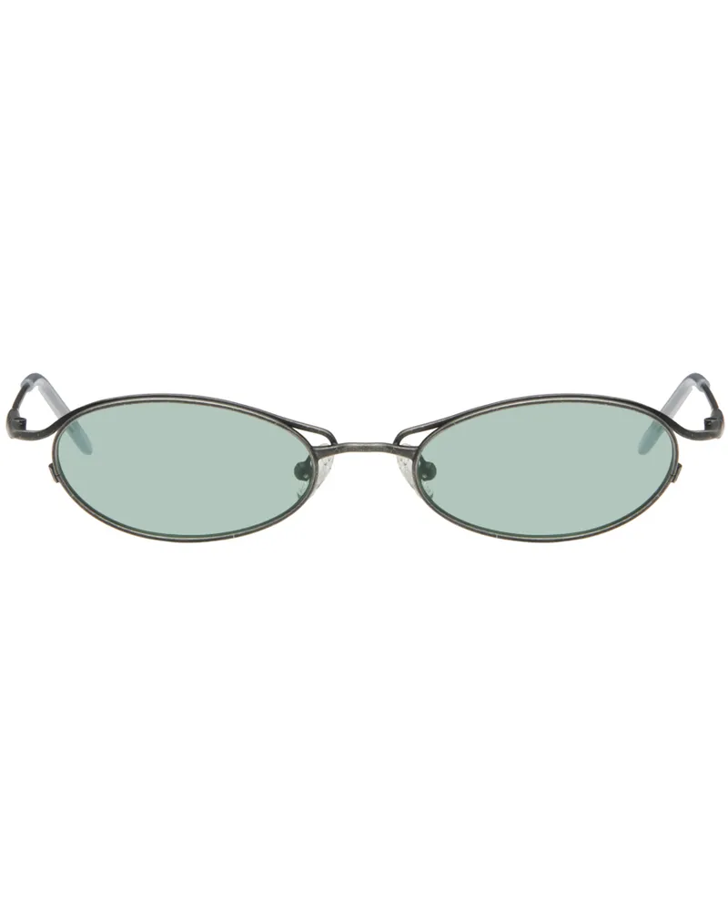 Song For The Mute SSENSE Exclusive Gunmetal Ant Sunglasses Oxidised
