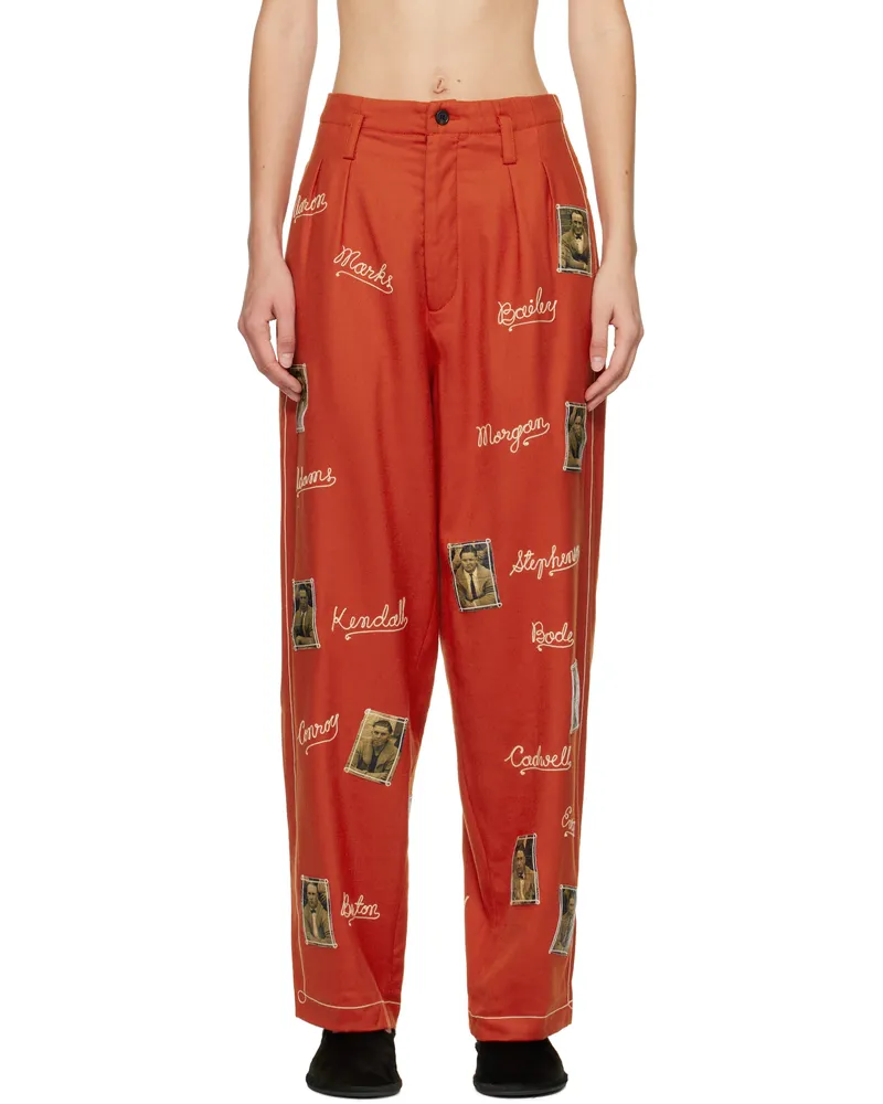 BODE Red Alumni Trousers Rdmlt