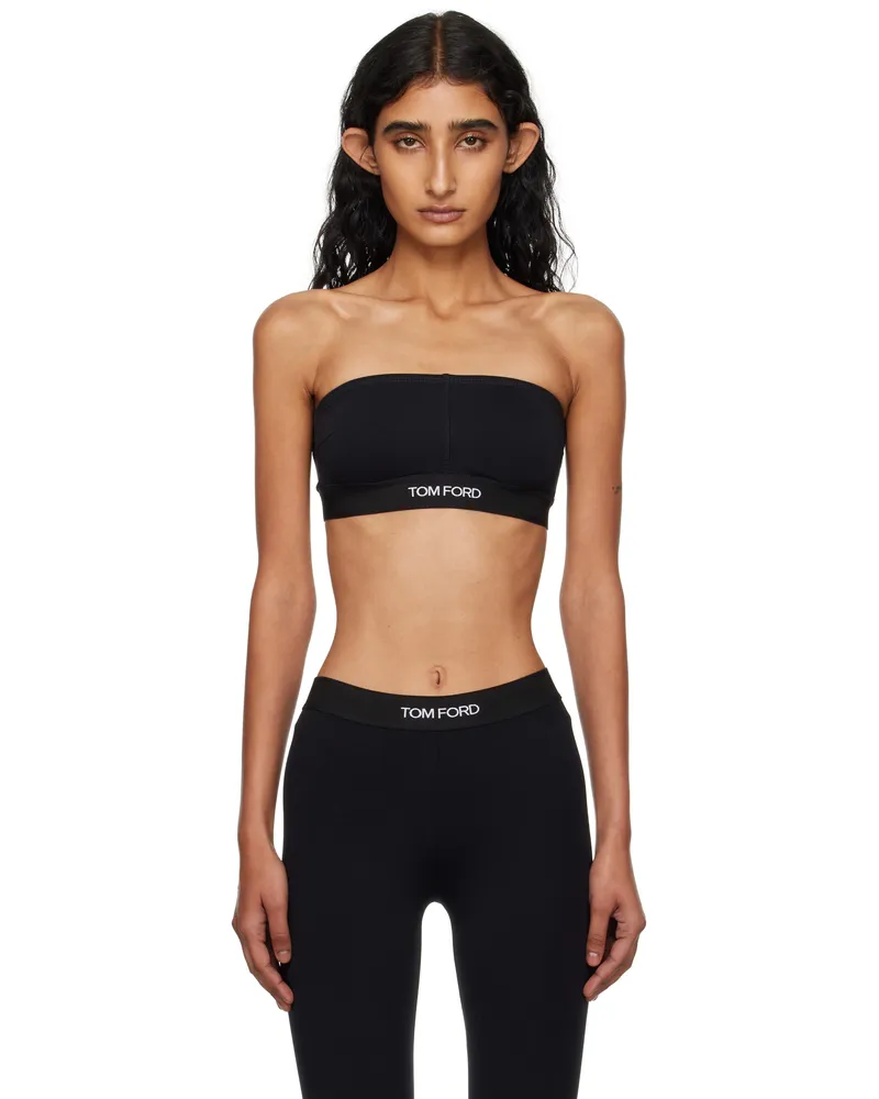 Tom Ford Black Modal Signature Bandeau Bra Lb999