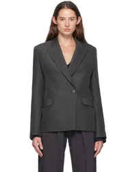 GIA STUDIOS Gray Single Breasted Blazer Grey