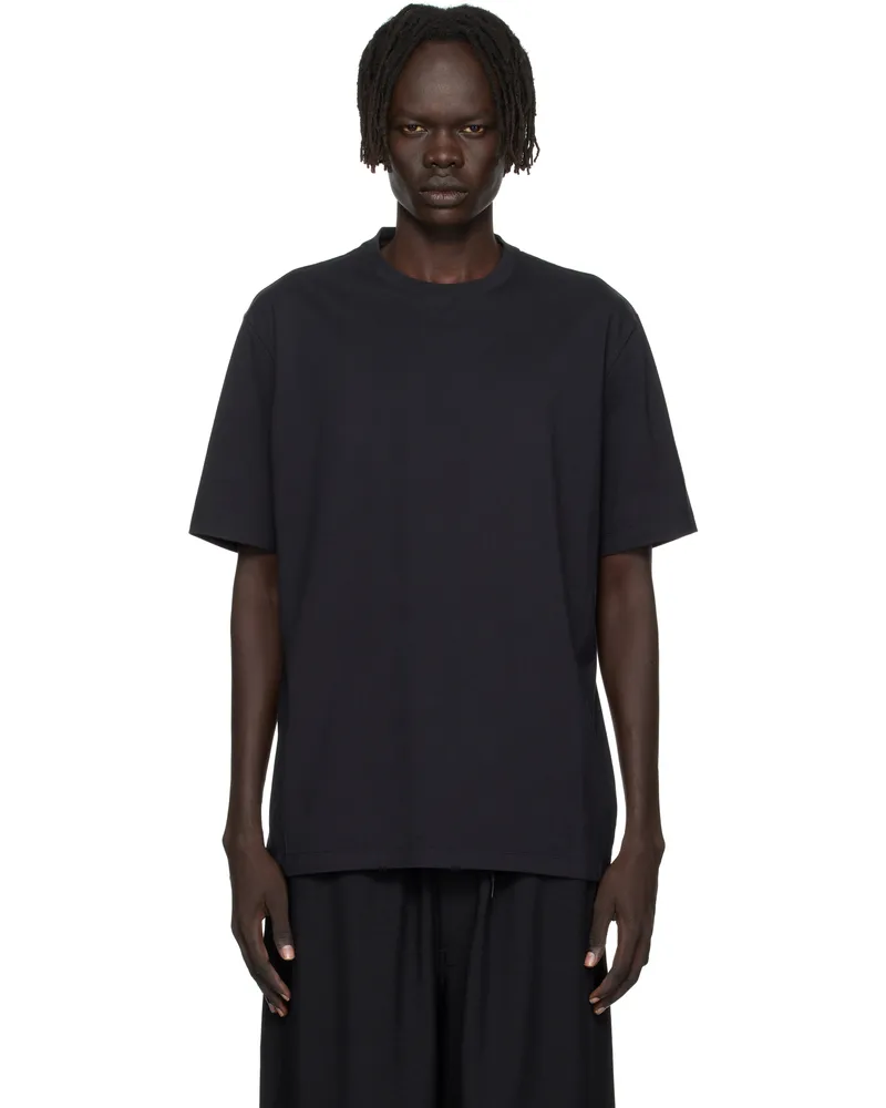 Y-3 Black Short Sleeve T-shirt Black