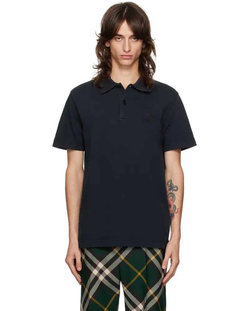 Burberry Navy EKD Polo Storm