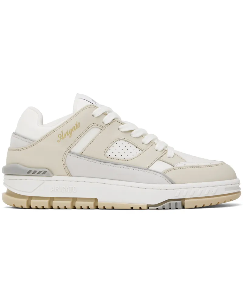Axel Arigato White & Beige Area Lo Sneakers Cremino
